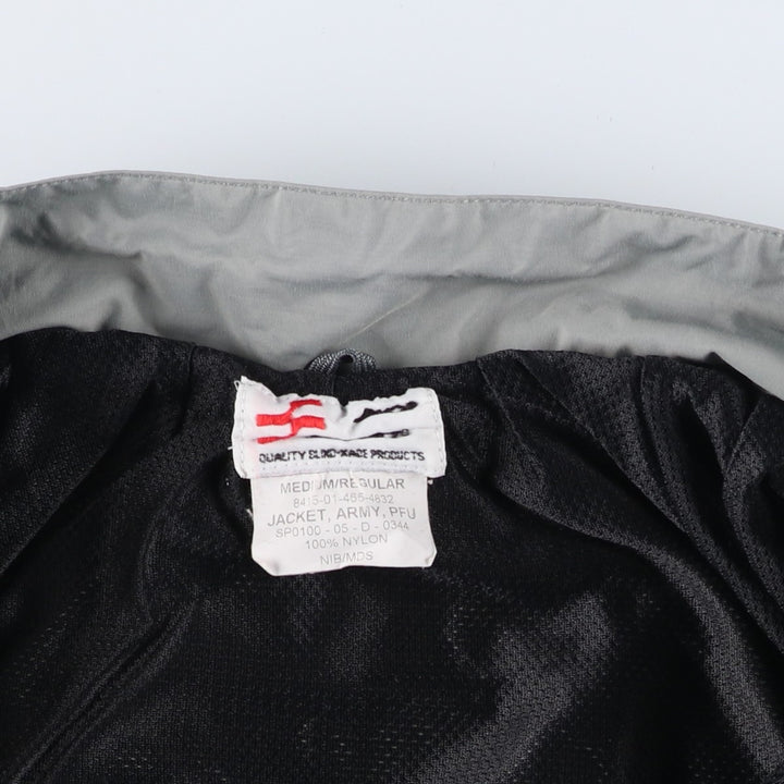 2000'S US Military SKILCRAFT IPFU Training Jacket, Nylon, Made in USA, Medium Nylon gray type Vintage Second Hand