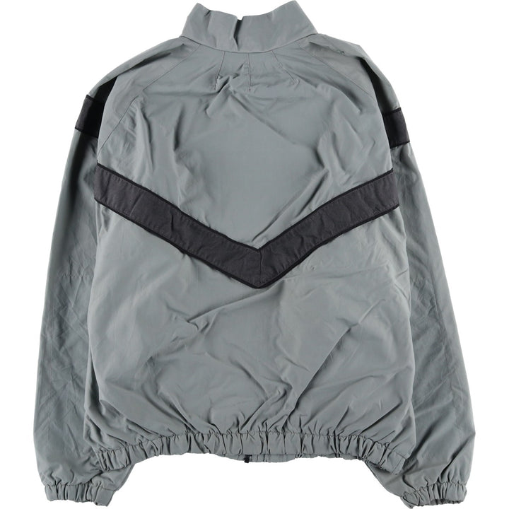 1990'S US Army Skilcraft PFU Training Jacket, Nylon, Made in USA, Large Nylon gray type Vintage Second Hand