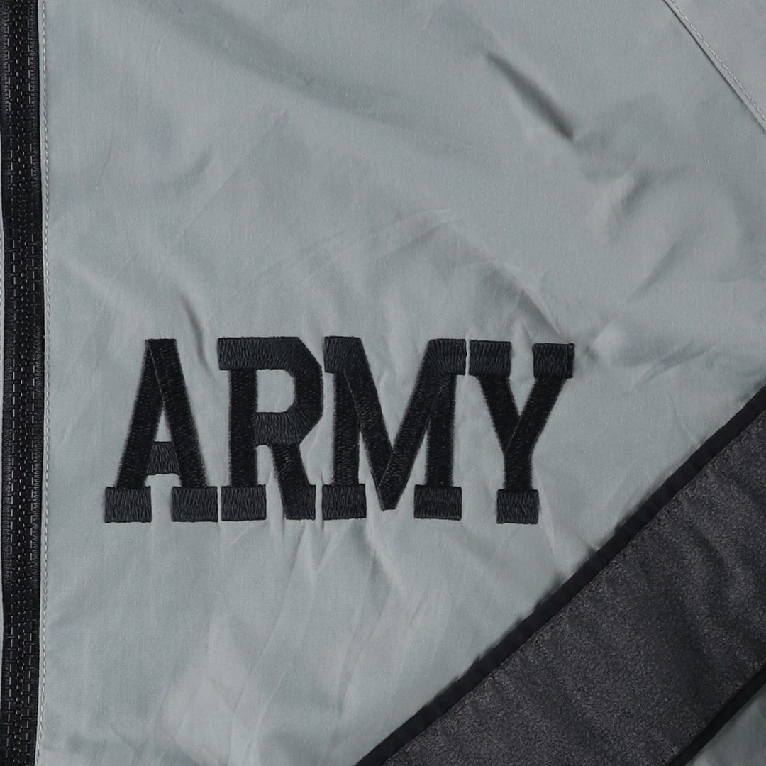 1990'S US Army Skilcraft PFU Training Jacket, Nylon, Made in USA, Large Nylon gray type Vintage Second Hand