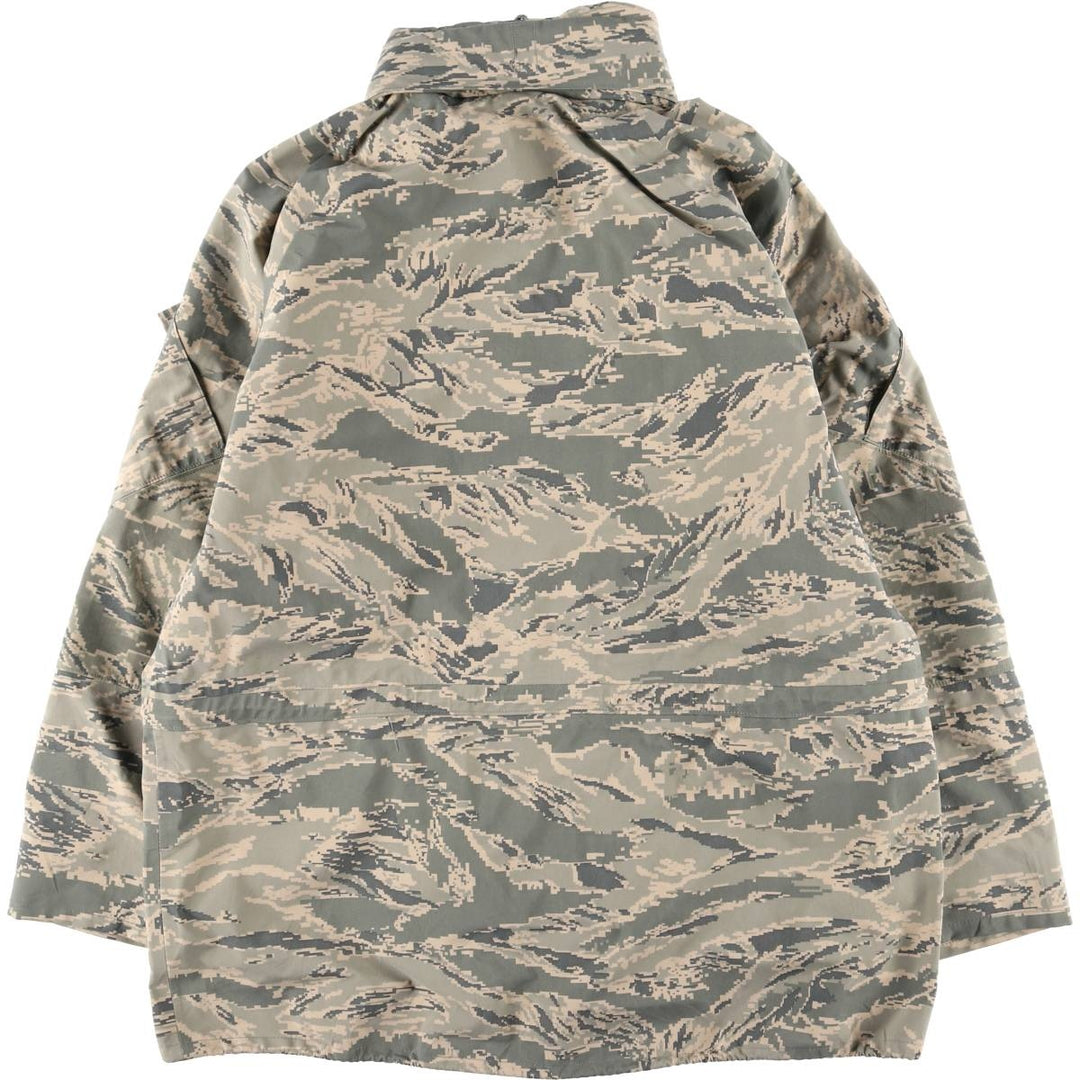 Authentic US military camouflage pattern ACU digital camo military Gore-Tex parka, made in the USA, large and long, equivalent to a men's size L Nylon Khaki type Vintage Second Hand