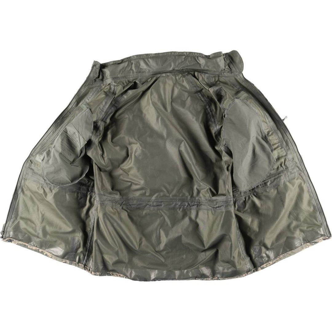 Authentic US military camouflage pattern ACU digital camo military Gore-Tex parka, made in the USA, large and long, equivalent to a men's size L Nylon Khaki type Vintage Second Hand