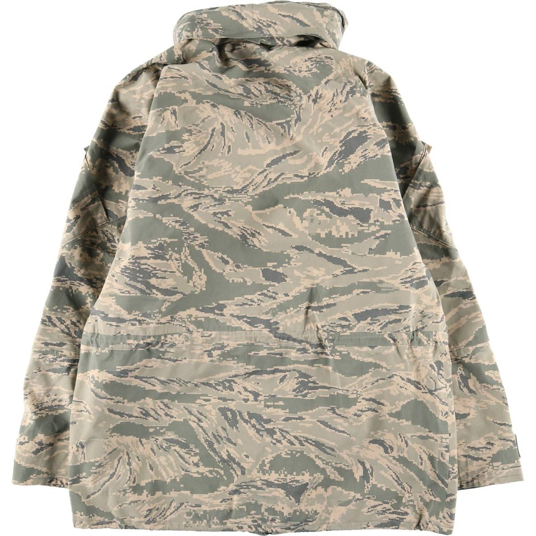 Authentic US military camouflage pattern ACU digital camo military Gore-Tex parka, made in the USA, medium long, equivalent to a men's size M. Nylon Khaki type Vintage Second Hand