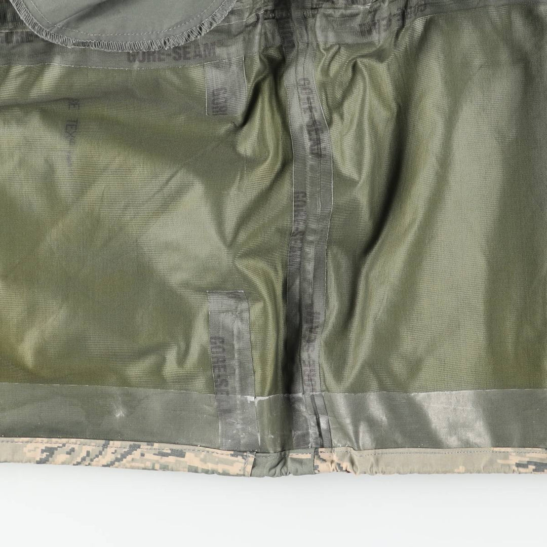 Authentic US military camouflage pattern ACU digital camo military Gore-Tex parka, made in the USA, medium long, equivalent to a men's size M. Nylon Khaki type Vintage Second Hand