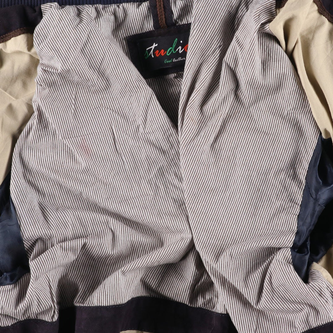 Studio Zip-up Jacket, Men's Size L unclear black type Vintage Second Hand