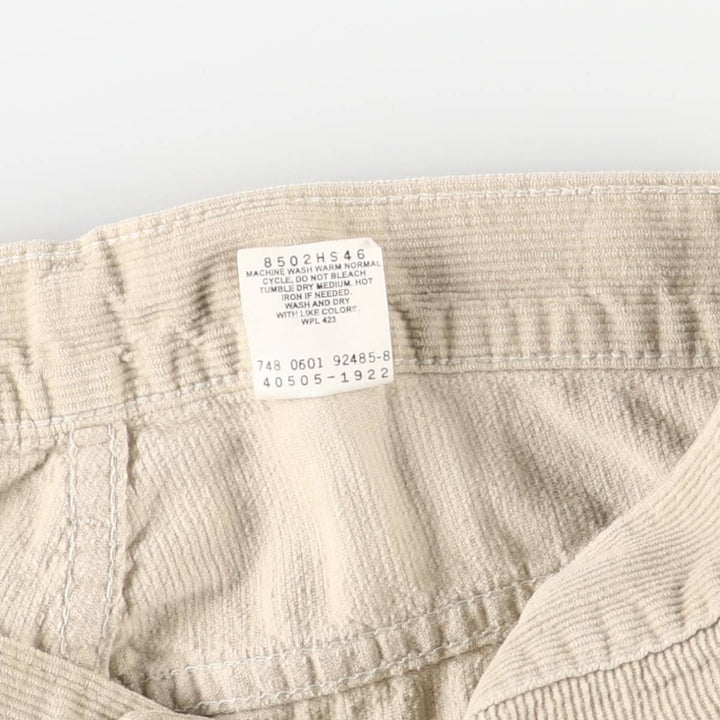 Levi's 505 Regular Fit Straight Leg Corduroy Pants, Men's, Size 35 cotton Beige type Vintage Second Hand