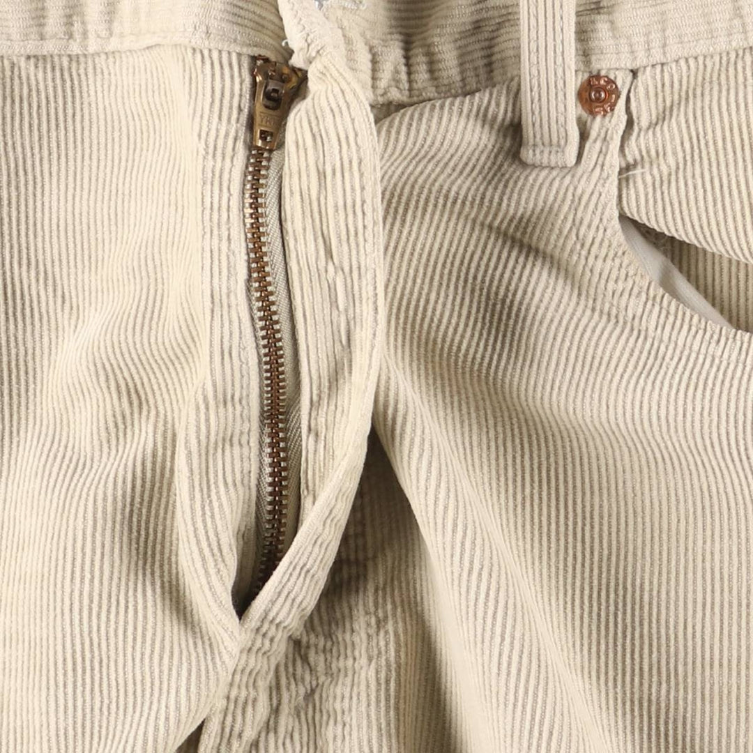 Levi's 505 Regular Fit Straight Leg Corduroy Pants, Men's, Size 35 cotton Beige type Vintage Second Hand