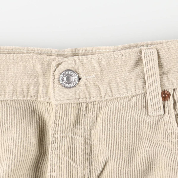 Levi's 505 Regular Fit Straight Leg Corduroy Pants, Men's, Size 35 cotton Beige type Vintage Second Hand