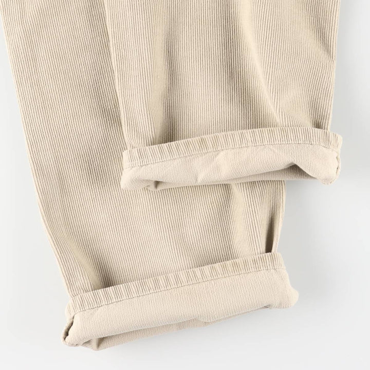 Levi's 505 Regular Fit Straight Leg Corduroy Pants, Men's, Size 35 cotton Beige type Vintage Second Hand