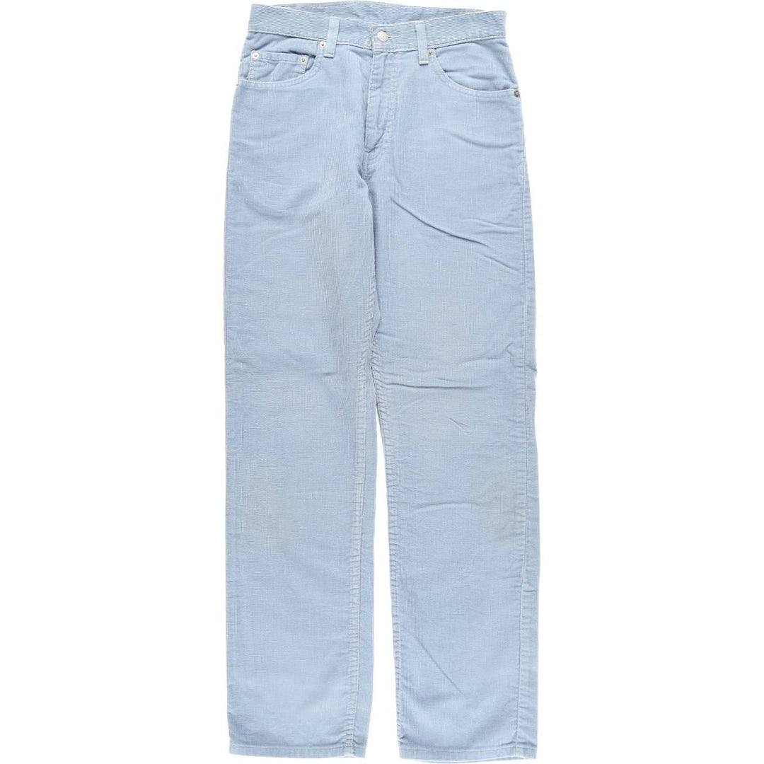 Levi's 505 Regular Fit Straight Leg Corduroy Pants, Men's, Size W30 cotton Blue type light blue Vintage Second Hand