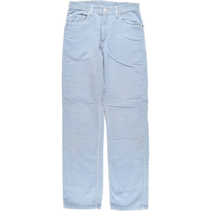 Levi's 505 Regular Fit Straight Leg Corduroy Pants, Men's, Size W30 cotton Blue type light blue Vintage Second Hand