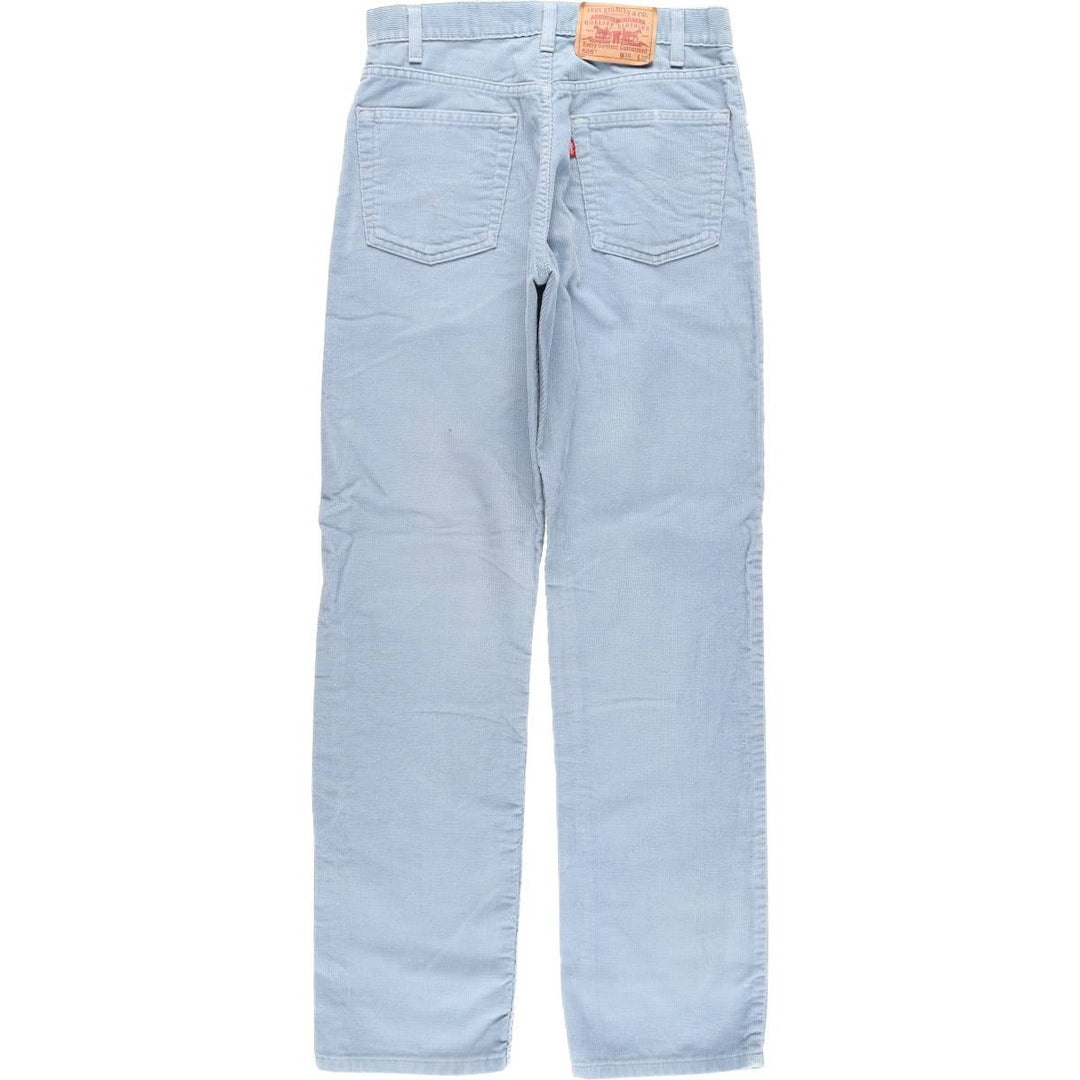 Levi's 505 Regular Fit Straight Leg Corduroy Pants, Men's, Size W30 cotton Blue type light blue Vintage Second Hand