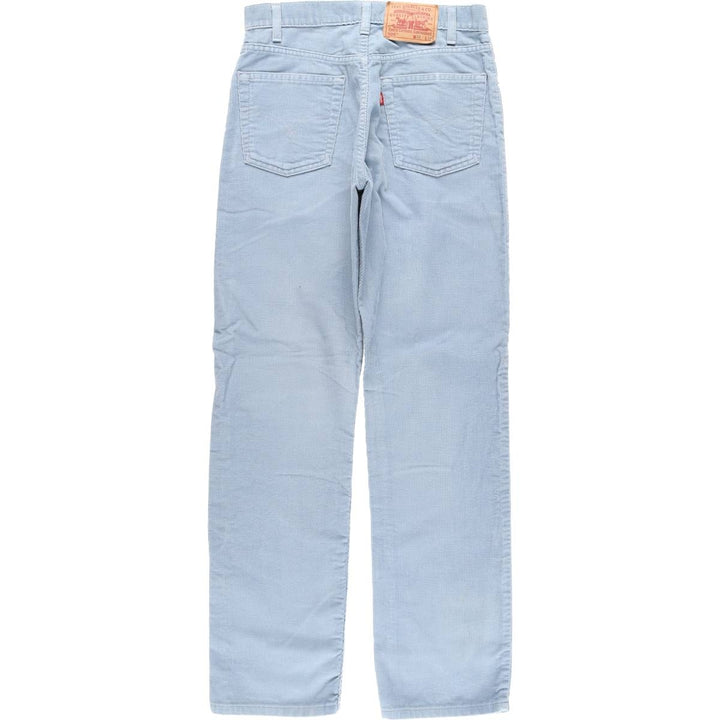 Levi's 505 Regular Fit Straight Leg Corduroy Pants, Men's, Size W30 cotton Blue type light blue Vintage Second Hand