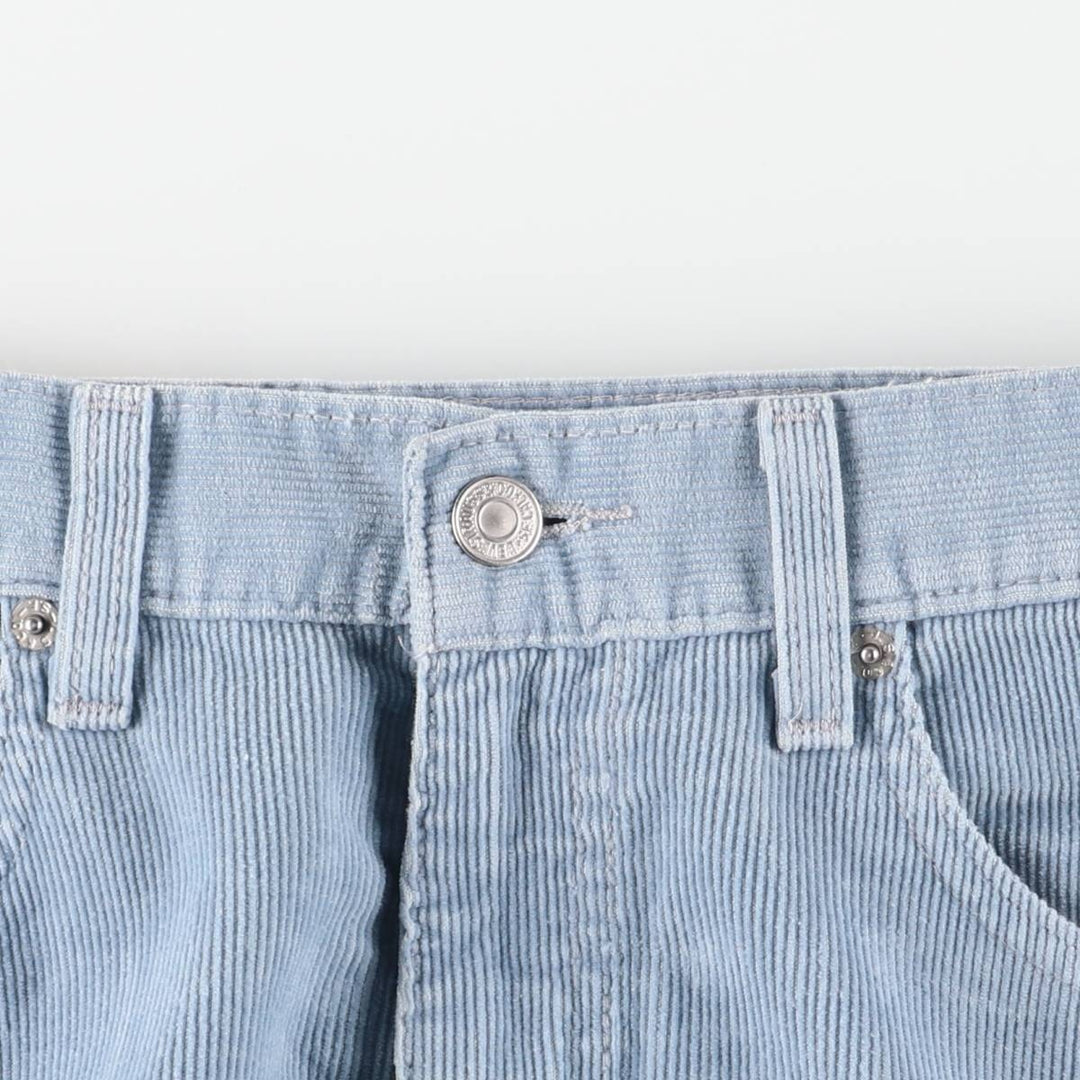 Levi's 505 Regular Fit Straight Leg Corduroy Pants, Men's, Size W30 cotton Blue type light blue Vintage Second Hand