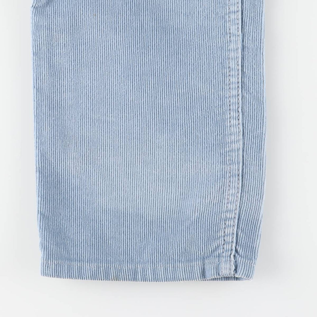 Levi's 505 Regular Fit Straight Leg Corduroy Pants, Men's, Size W30 cotton Blue type light blue Vintage Second Hand