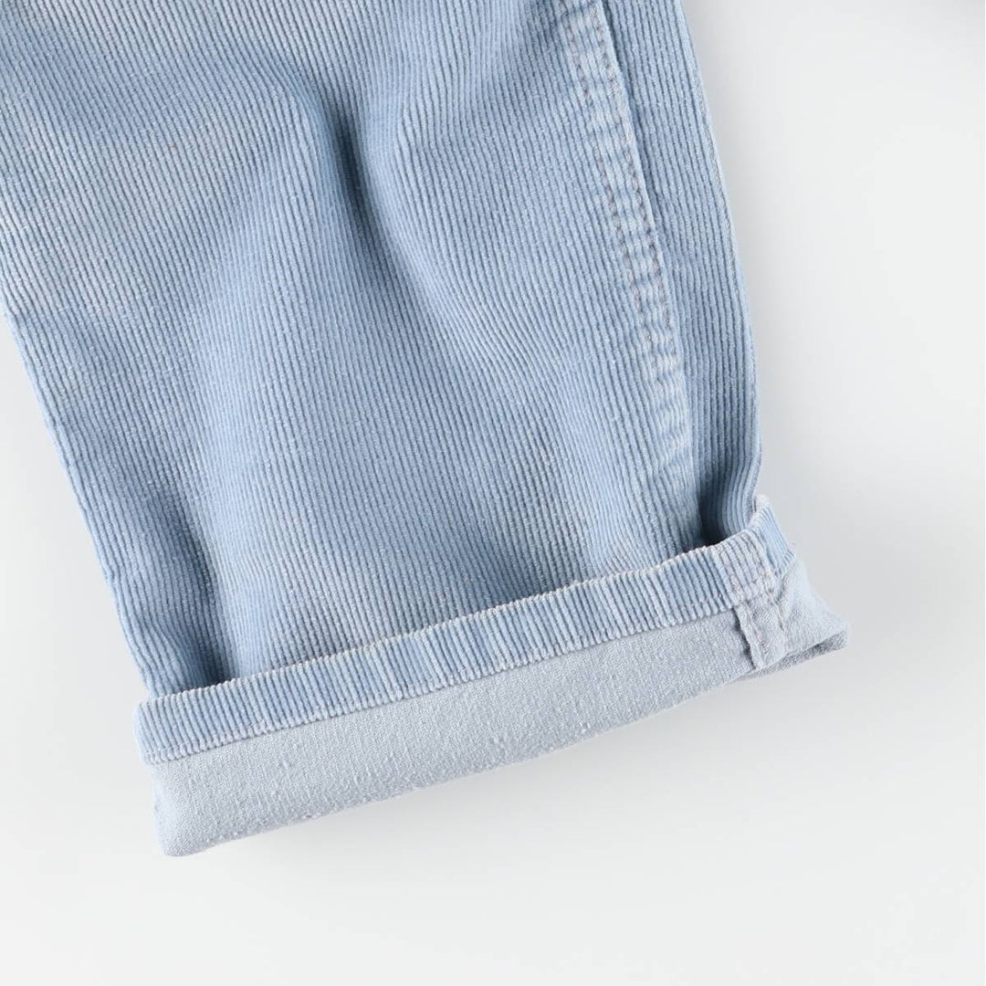 Levi's 505 Regular Fit Straight Leg Corduroy Pants, Men's, Size W30 cotton Blue type light blue Vintage Second Hand