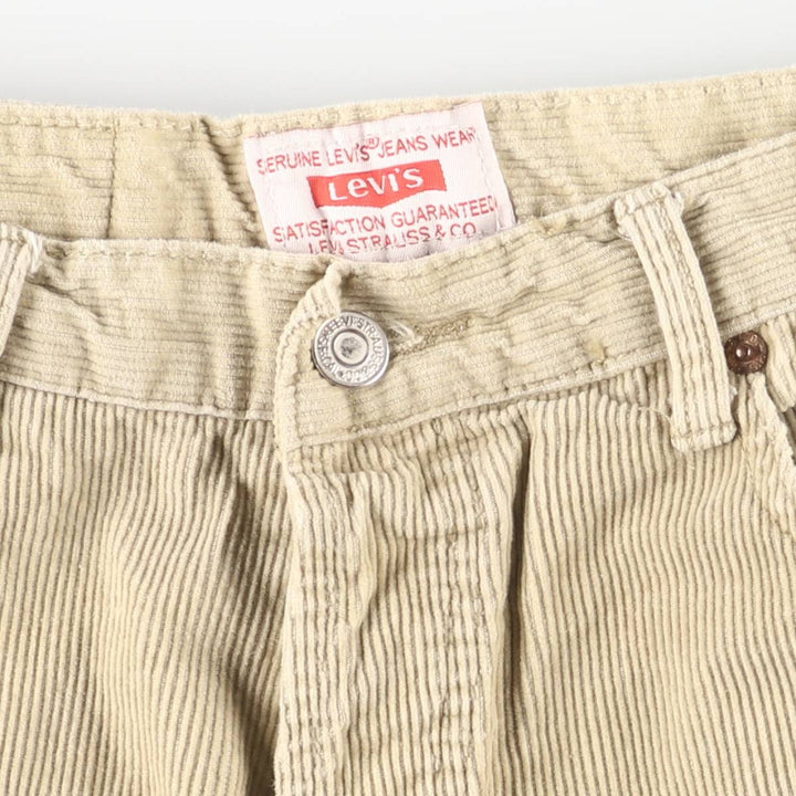 Levi's 501-0193 Corduroy Pants, Made in USA, Men's, Size W34 cotton yellow type Vintage Second Hand