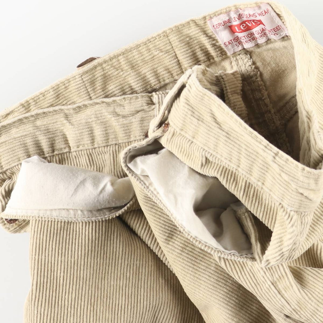 Levi's 501-0193 Corduroy Pants, Made in USA, Men's, Size W34 cotton yellow type Vintage Second Hand