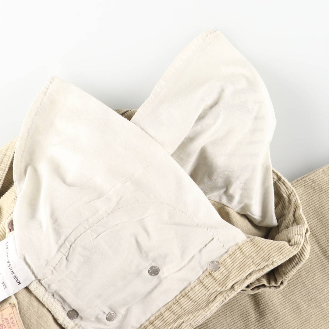 Levi's 501-0193 Corduroy Pants, Made in USA, Men's, Size W34 cotton yellow type Vintage Second Hand