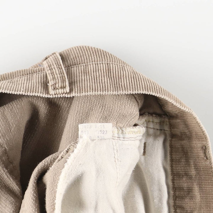 Levi's 519-1523 Corduroy Pants, Men's, Size W34 unclear Beige type Vintage Second Hand