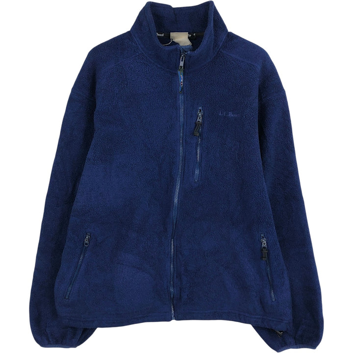90'S LL Bean Fleece Jacket, Men's XXL, Vintage unclear blue type Vintage Second Hand
