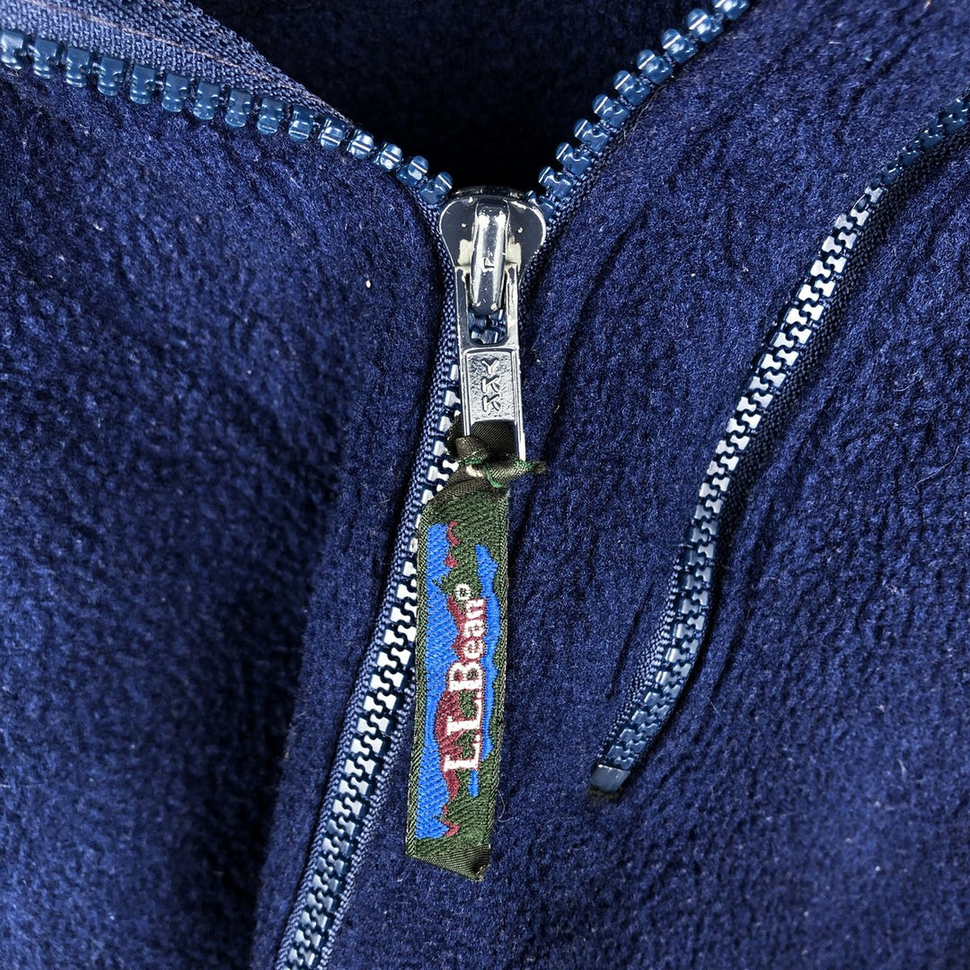 90'S LL Bean Fleece Jacket, Men's XXL, Vintage unclear blue type Vintage Second Hand