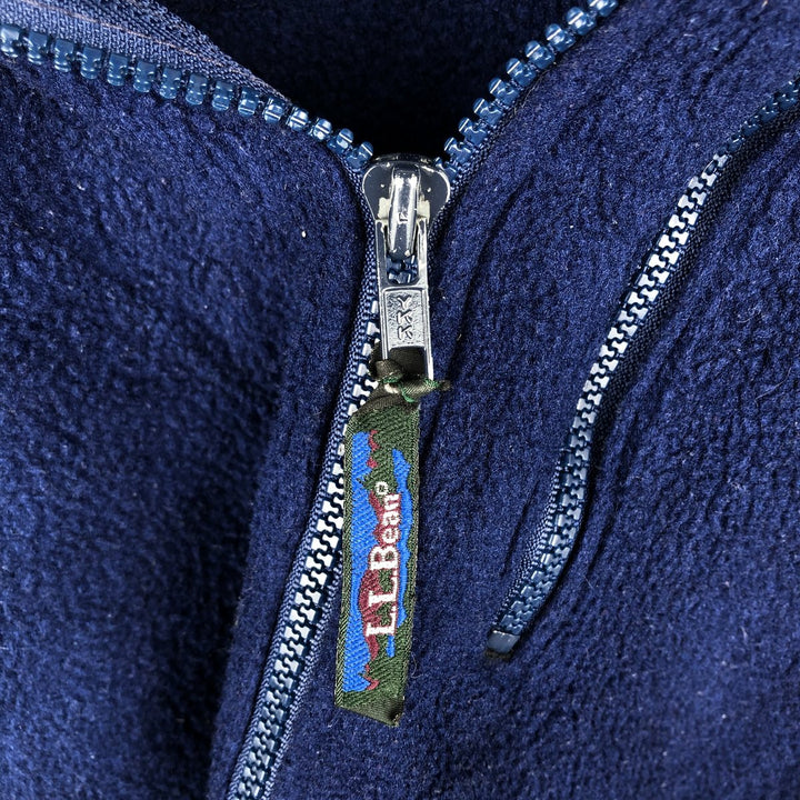 90'S LL Bean Fleece Jacket, Men's XXL, Vintage unclear blue type Vintage Second Hand