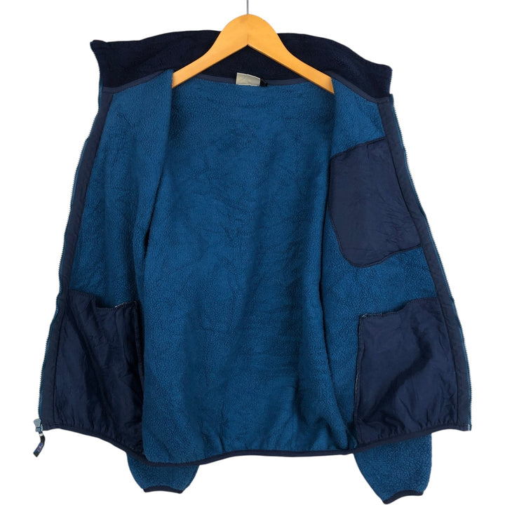 90'S LLBean Vintage Fleece Jacket, Men's XL unclear blue type Vintage Second Hand