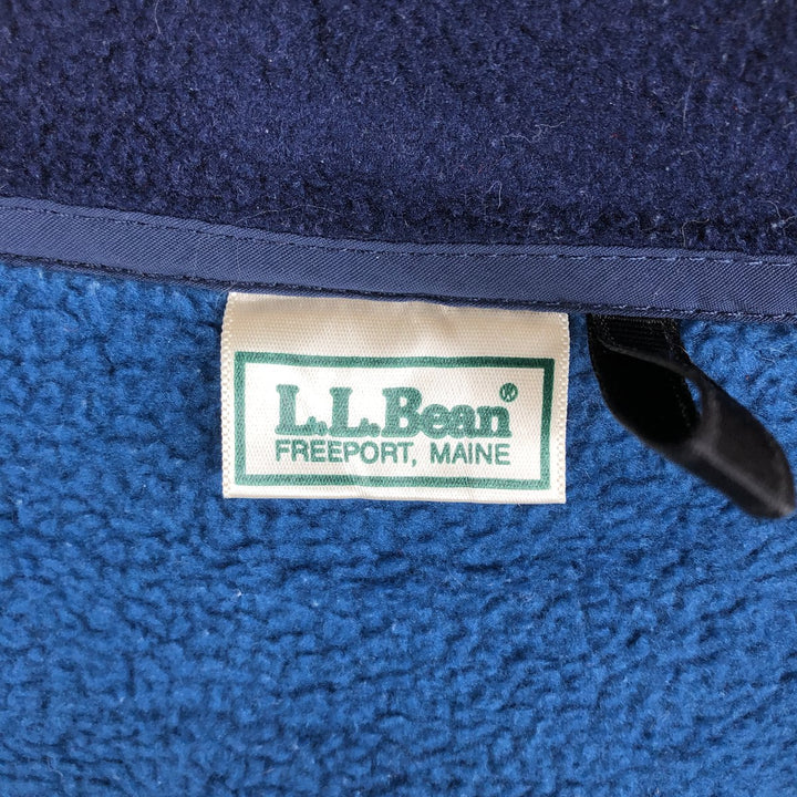 90'S LLBean Vintage Fleece Jacket, Men's XL unclear blue type Vintage Second Hand