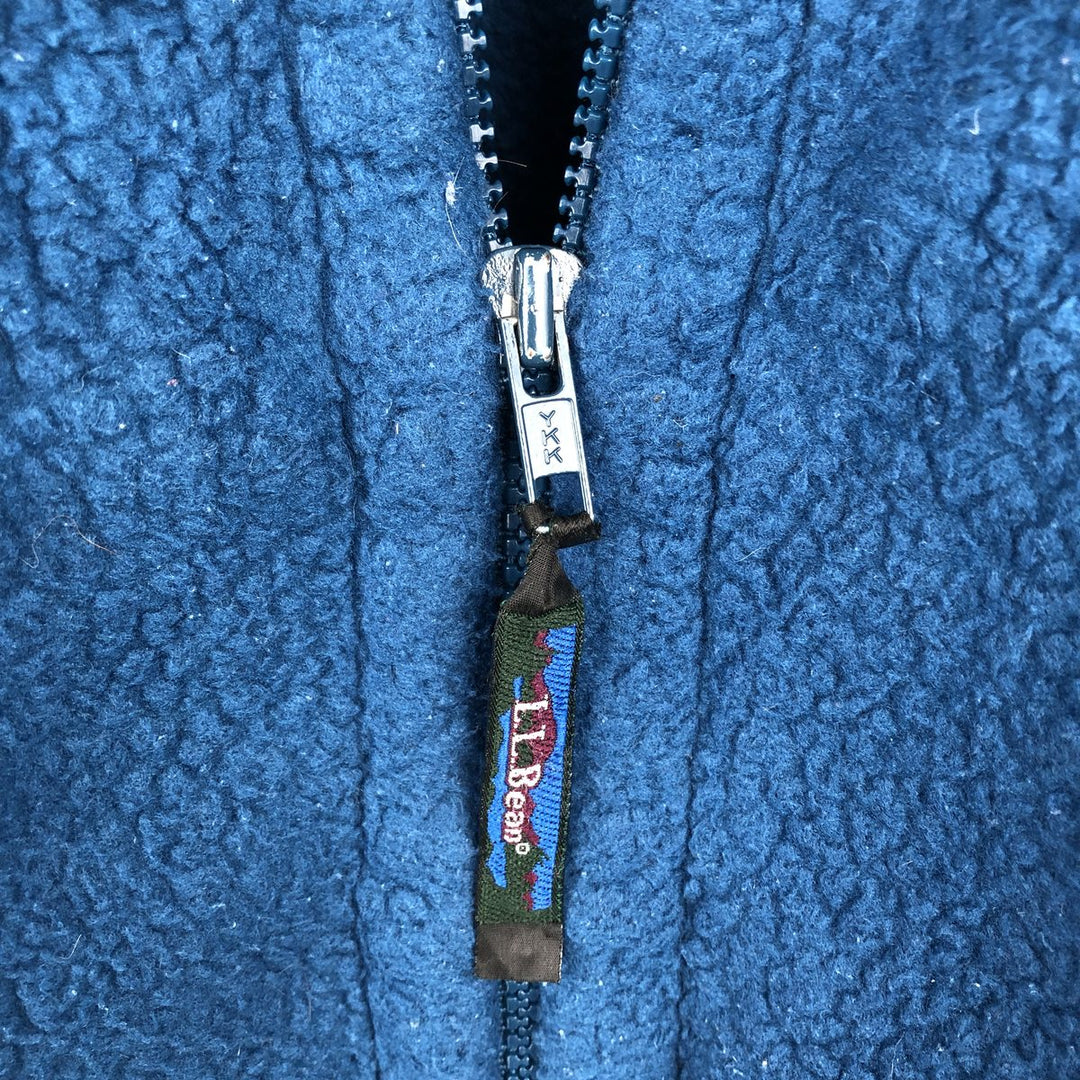 90'S LLBean Vintage Fleece Jacket, Men's XL unclear blue type Vintage Second Hand