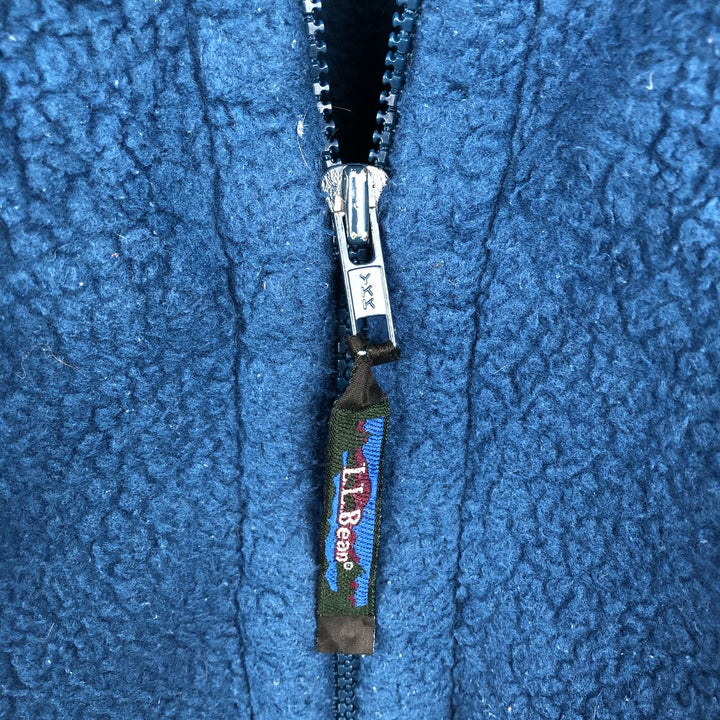 90'S LLBean Vintage Fleece Jacket, Men's XL unclear blue type Vintage Second Hand
