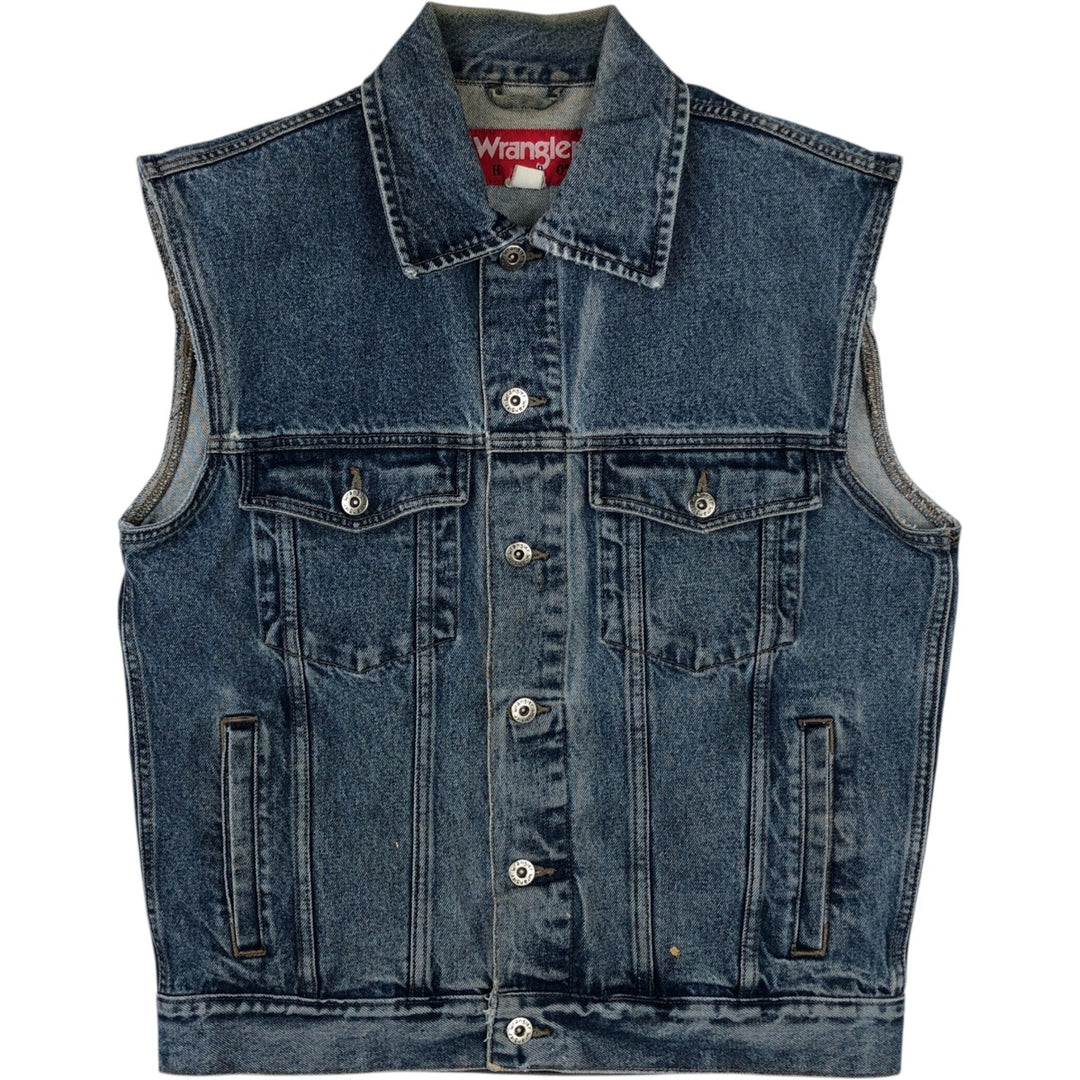 Wrangler HERO Denim Vest, Men's Size M (approx.) unclear blue type Vintage Second Hand