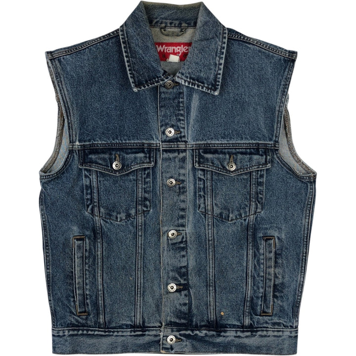 Wrangler HERO Denim Vest, Men's Size M (approx.) unclear blue type Vintage Second Hand