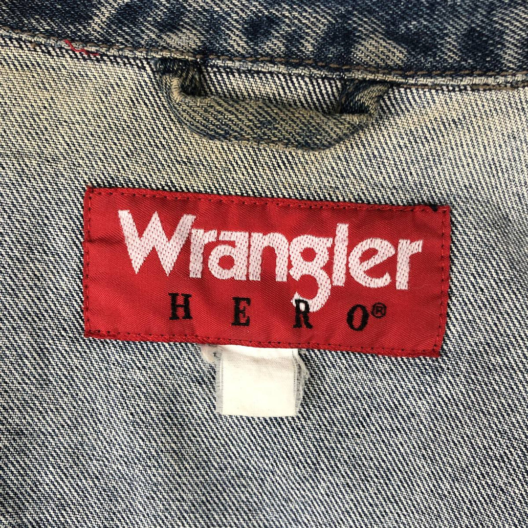 Wrangler HERO Denim Vest, Men's Size M (approx.) unclear blue type Vintage Second Hand