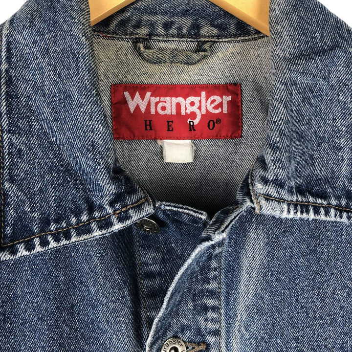 Wrangler HERO Denim Vest, Men's Size M (approx.) unclear blue type Vintage Second Hand