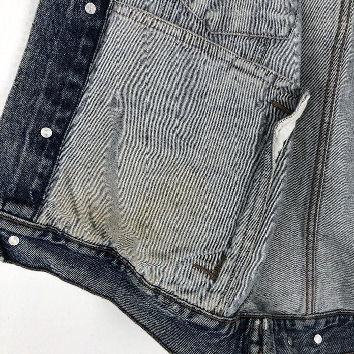 Wrangler HERO Denim Vest, Men's Size M (approx.) unclear blue type Vintage Second Hand