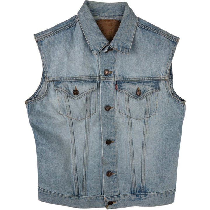 Levi's 75530-0107 Denim Vest, Made in Canada, Men's Size M (approx.) cotton blue type Vintage Second Hand