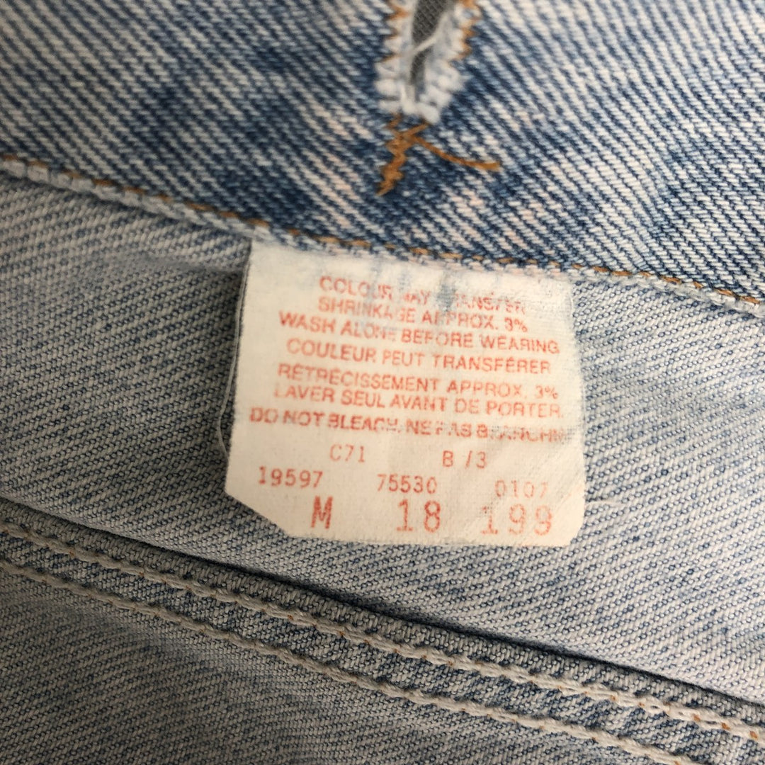 Levi's 75530-0107 Denim Vest, Made in Canada, Men's Size M (approx.) cotton blue type Vintage Second Hand