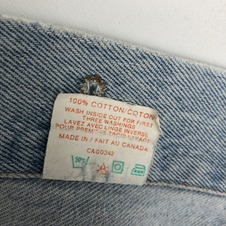 Levi's 75530-0107 Denim Vest, Made in Canada, Men's Size M (approx.) cotton blue type Vintage Second Hand