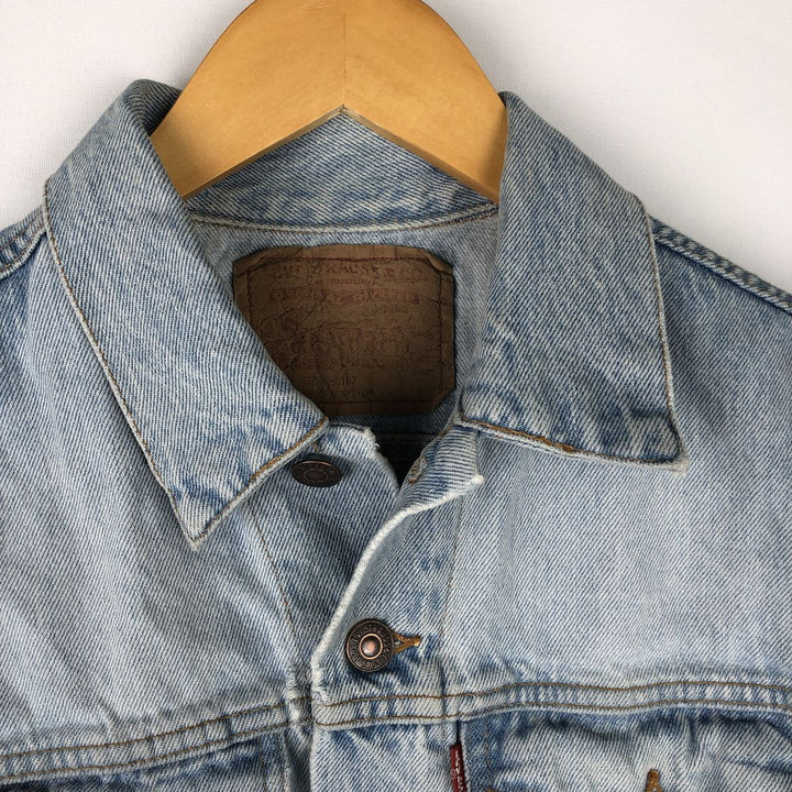 Levi's 75530-0107 Denim Vest, Made in Canada, Men's Size M (approx.) cotton blue type Vintage Second Hand