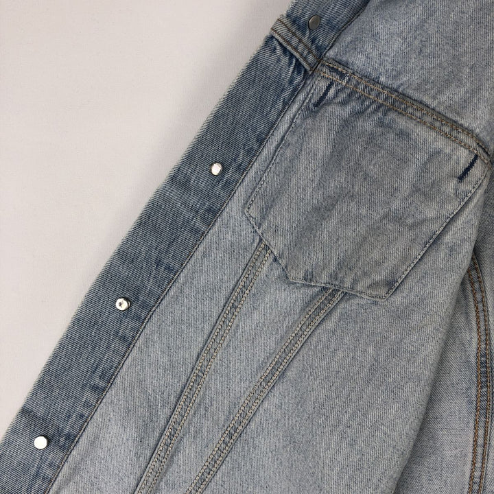 Levi's 75530-0107 Denim Vest, Made in Canada, Men's Size M (approx.) cotton blue type Vintage Second Hand