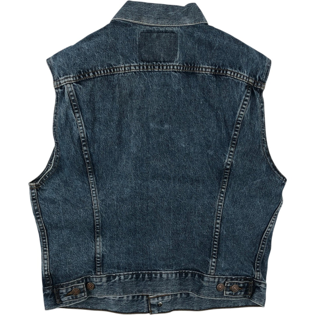 Levi's 75530-0308 Denim Vest, Made in Canada, Men's Size L (approx.), Vintage. cotton blue type Vintage Second Hand