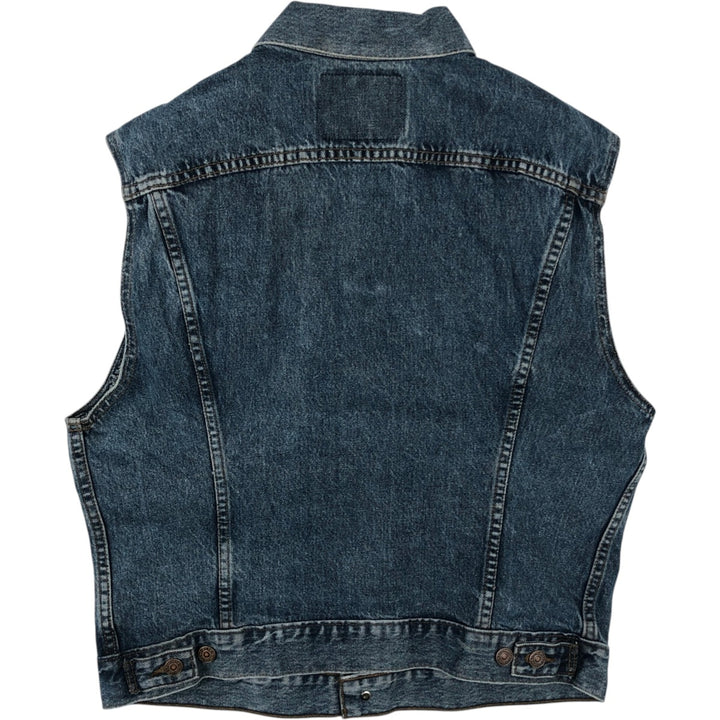 Levi's 75530-0308 Denim Vest, Made in Canada, Men's Size L (approx.), Vintage. cotton blue type Vintage Second Hand