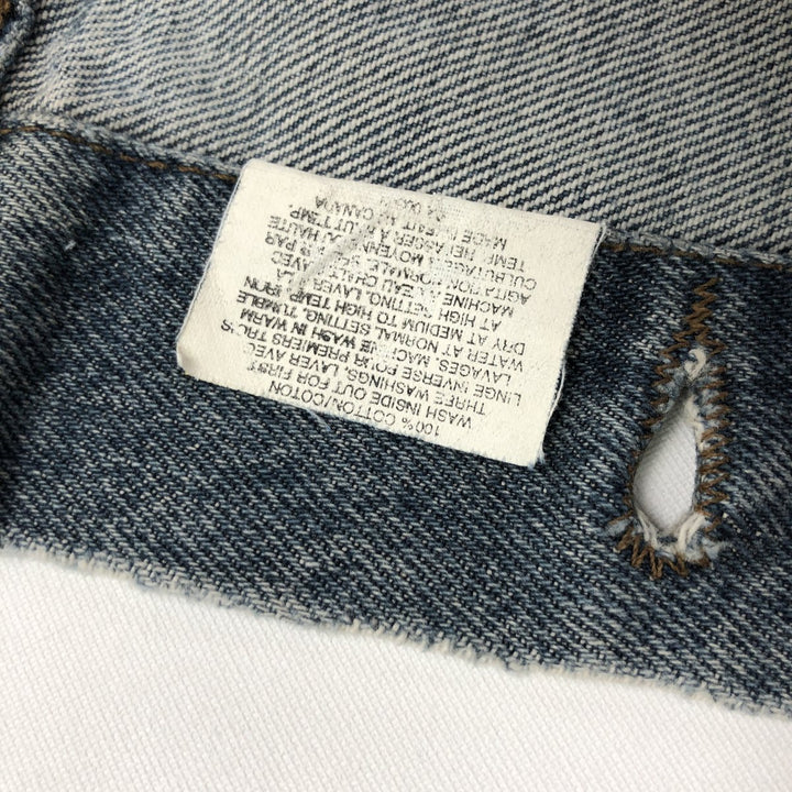 Levi's 75530-0308 Denim Vest, Made in Canada, Men's Size L (approx.), Vintage. cotton blue type Vintage Second Hand