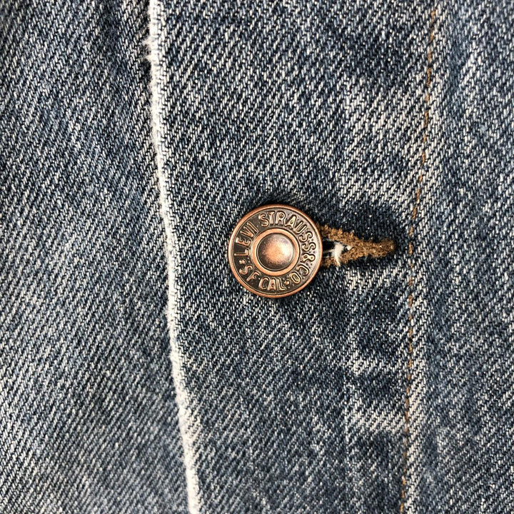 Levi's 75530-0308 Denim Vest, Made in Canada, Men's Size L (approx.), Vintage. cotton blue type Vintage Second Hand