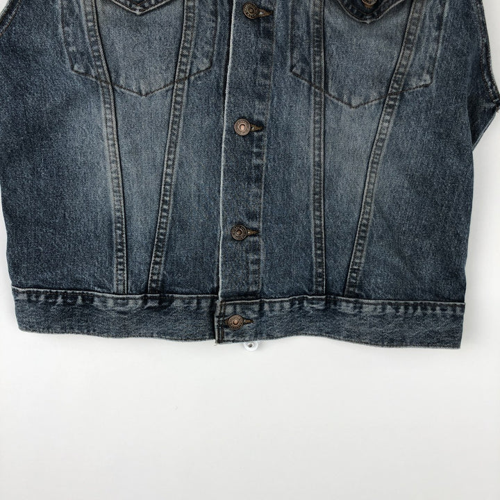 Levi's 75530-0308 Denim Vest, Made in Canada, Men's Size L (approx.), Vintage. cotton blue type Vintage Second Hand