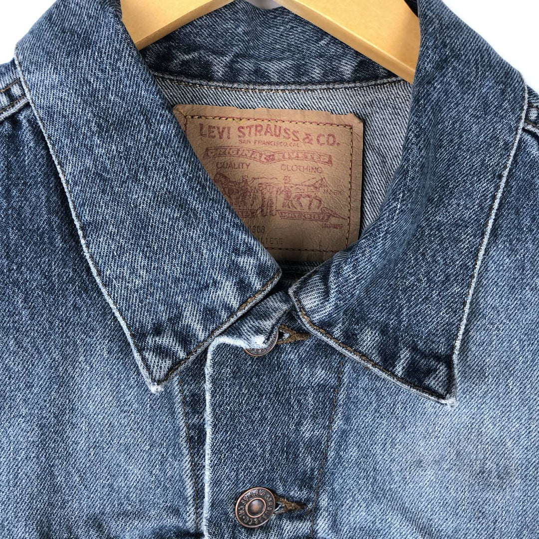 Levi's 75530-0308 Denim Vest, Made in Canada, Men's Size L (approx.), Vintage. cotton blue type Vintage Second Hand