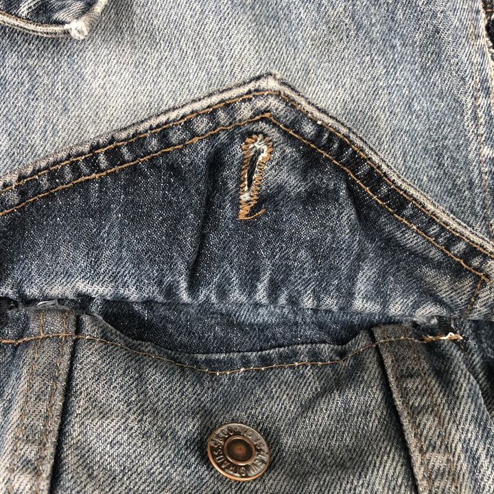 Levi's 75530-0308 Denim Vest, Made in Canada, Men's Size L (approx.), Vintage. cotton blue type Vintage Second Hand