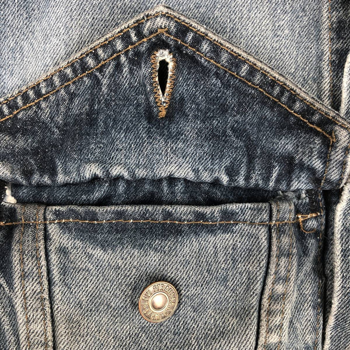 Levi's 75530-0308 Denim Vest, Made in Canada, Men's Size L (approx.), Vintage. cotton blue type Vintage Second Hand