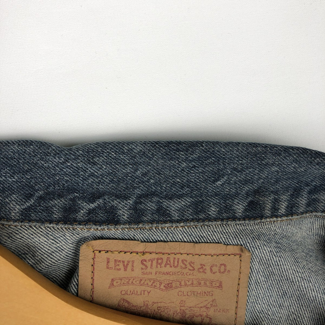 Levi's 75530-0308 Denim Vest, Made in Canada, Men's Size L (approx.), Vintage. cotton blue type Vintage Second Hand