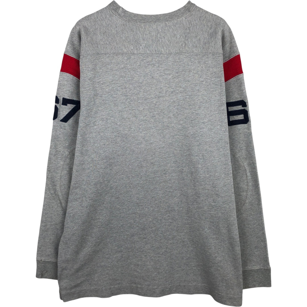 Ralph Lauren POLO JEANS COMPANY Logo sweatshirt, men's XL size cotton gray type Vintage Second Hand